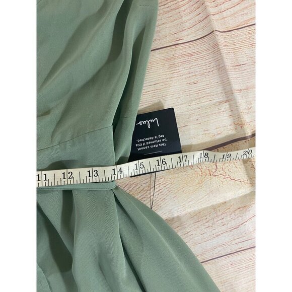 NWT Lulu's Women's Sage Flutter Sleeve Wrap Maxi Dress - Small - Picture 11 of 15